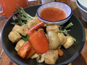 Salt and pepper tofu. It was not bad, I’ve had better    at Fina's 2 in Fitzroy