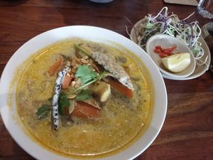 Laksa soup at Fina's 2 in Fitzroy