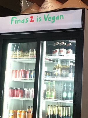 Drinks section at Fina's 2 in Fitzroy