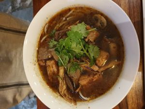 Spicky beef noodle soup at Fina's 2 in Fitzroy