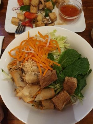 Dry vermicelli noodle  at Fina's 2 in Fitzroy