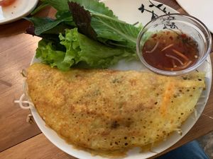 Vietnamese omelette  at Fina's 2 in Fitzroy