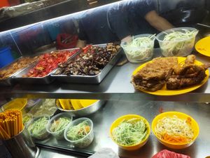 Morning dishes at Foy Yin Vegetarian Food 佛音素食 - AMK 628 Market in Northeast Singapore