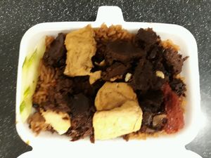 Veg duck rice (yay got yam rice today!) at Foy Yin Vegetarian Food 佛音素食 - AMK 628 Market in Northeast Singapore