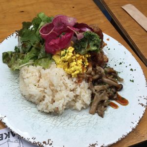 vegan plate at Cori in Tokyo