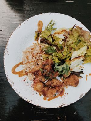 Karaage plate at Cori in Tokyo