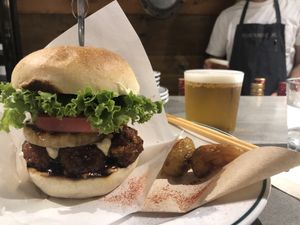 burger at Cori in Tokyo