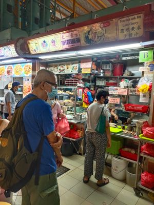 Stall front at Tian Yi 天一素食 in Northeast Singapore