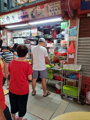 Stall front ~ 11/11/21 at Tian Yi 天一素食 in Northeast Singapore
