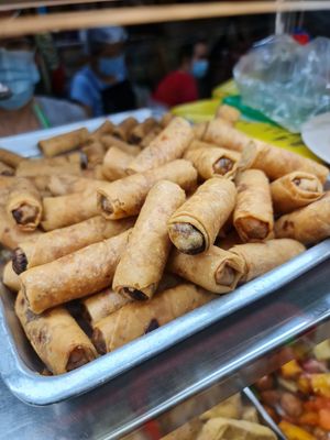 Fried spring roll ~11/11/21 at Tian Yi 天一素食 in Northeast Singapore