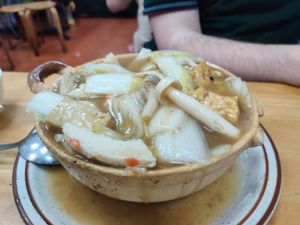 Clay pot tofu + 8 precious vegetables at Sunflower Vegetarian - Gira-sol in Macau