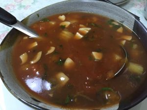 tomato soup at Thai Vegan 安泰來泰式素食 in Macau