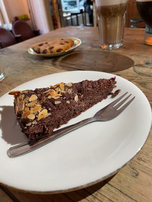 Chocolate cake at Kaffee Stark in Hamburg