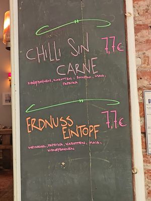 Daily menu at Kaffee Stark in Hamburg