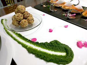 Vegan tofu balls at Belencre Vegan Restaurant in Beijing