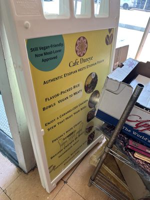 Cafe Dareye is still vegan friendly but now serving animal flesh😒 at Cafe Dareye in Oakland