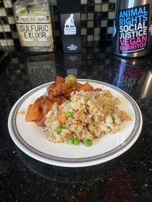 Veggie Lee Meal (enjoyed at home)  at Veggie Lee in Hayward