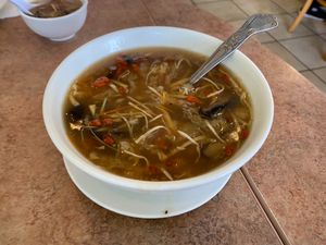 Shark's Fin Soup with Fungus at Veggie Lee in Hayward