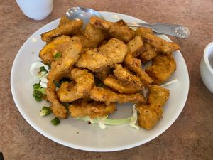 Fried Pumpkin at Veggie Lee in Hayward