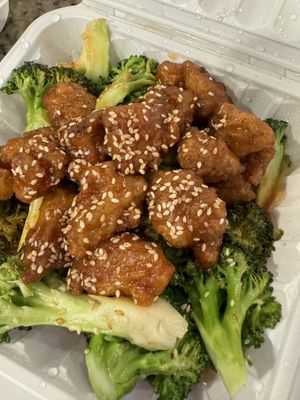 Vegan Sesame Chicken   at Veggie Lee in Hayward