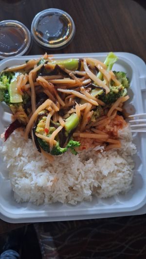 Broccoli Sichuan style at Veggie Lee in Hayward