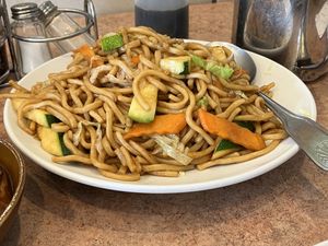 Veggie chow mein  at Veggie Lee in Hayward