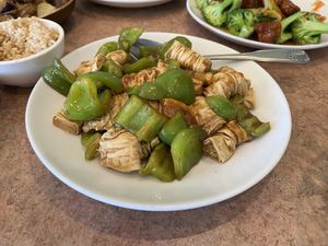 Lemongrass tofu skins  at Veggie Lee in Hayward
