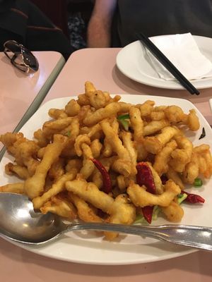 Salt & pepper fresh mushroom - winner! at Veggie Lee in Hayward