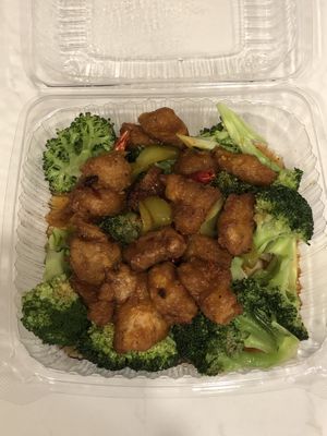 General’s Tso chicken  at Veggie Lee in Hayward