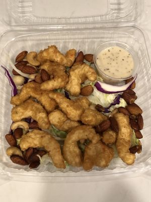 Prawns w/ mixed nuts ( honey walnut prawns ) at Veggie Lee in Hayward