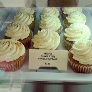 Vegan Chai Latte Cupcakes at Buttermilk Bake Shop in Petersburg