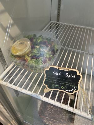Vegan kale salad  at Village Bakery and Deli in Haines Junction