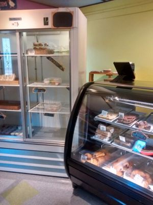 Display cases at Village Bakery and Deli in Haines Junction