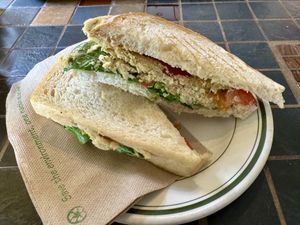Vegan Yum sandwich   at Village Bakery and Deli in Haines Junction