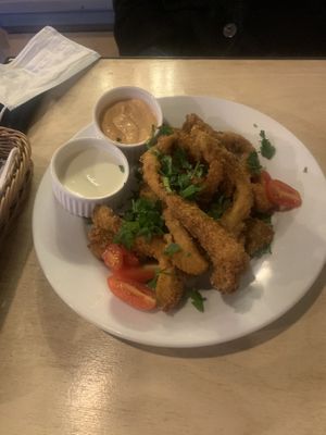 oyster mushroom nuggets #Veganuary at Vege Bistro - Polish Vegan Food in Warsaw