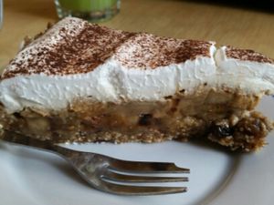 banana cream pie at Vege Bistro - Polish Vegan Food in Warsaw