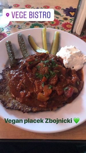 Placek Zbojnicki  at Vege Bistro - Polish Vegan Food in Warsaw