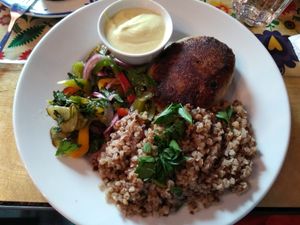 Stuffed potato at Vege Bistro - Polish Vegan Food in Warsaw