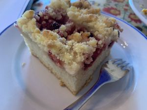 Strawberry  cake at Vege Bistro - Polish Vegan Food in Warsaw