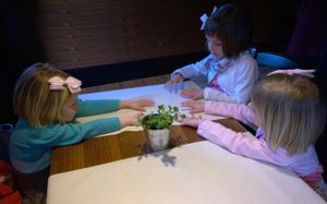Young guests at Nyama, Ljubljana. at Nyama in Ljubljana