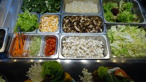 salad bar at Greendot 绿一点 - Westgate in West Singapore