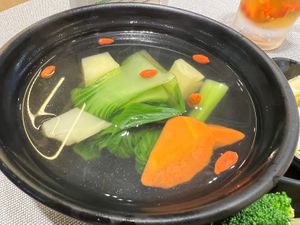 Soup- I feel it needs to be in a clay pot to keep it warm  at Greendot 绿一点 - Westgate in West Singapore