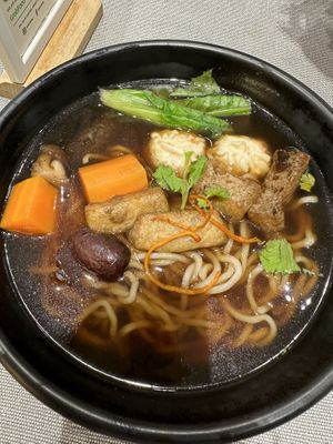 Herbal noodle soup with request to exclude’mutton'  at Greendot 绿一点 - Westgate in West Singapore