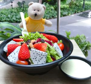 Strawberry Kiwi Salad $9.90 at Greendot 绿一点 - Westgate in West Singapore
