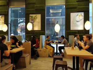 Restaurant interior at Greendot 绿一点 - Westgate in West Singapore