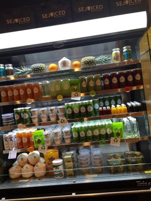 Stocked full of raw organic vegan choices!  at Sejuiced in Corona Del Mar