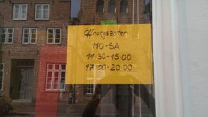opening hours  at Veg at Table in Luebeck