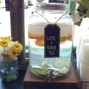 fruit infused water at Flower Child in Scottsdale