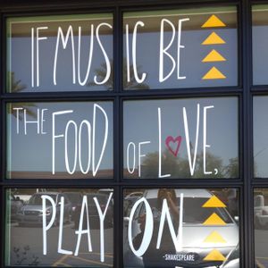 Shakespeare quote  at Flower Child in Scottsdale