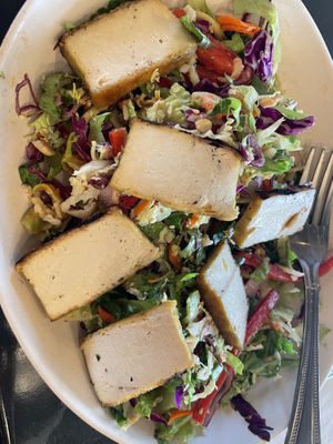 Ginger miso salad with tofu- very good!  at Flower Child in Scottsdale